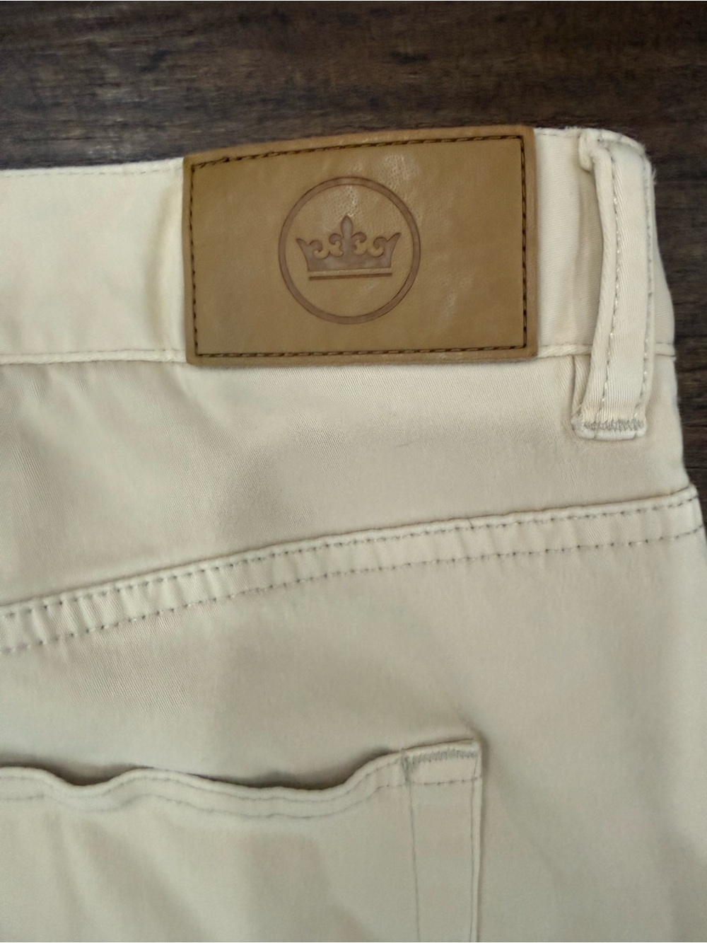 Peter Millar Men’s 38 Khaki Beige 5 Pocket Pants 25” Inseam Crown Golf Casual - Picture 4 of 5
